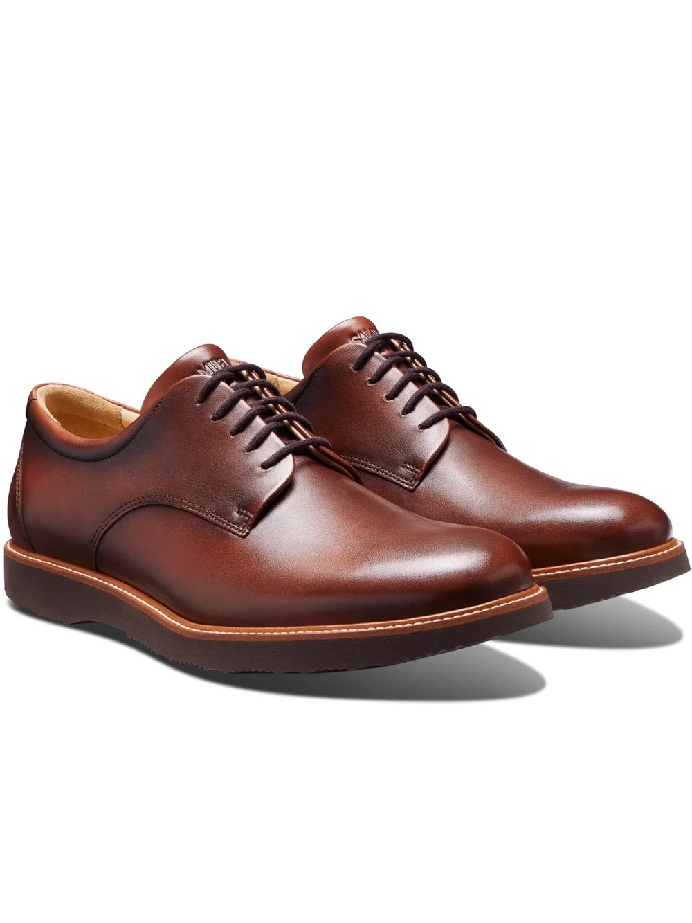 Samuel Hubbard Men's Founder Oxford in Cognac Leather, Size 9.5 Extra Wide